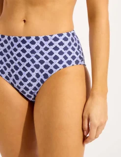 Marseille Geometric High Waisted Bikini Bottoms