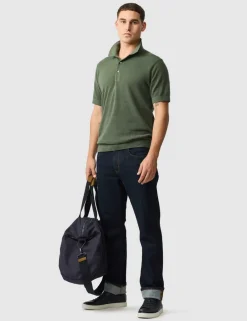 Masons Pure Cotton Flat Knitted Polo Shirt