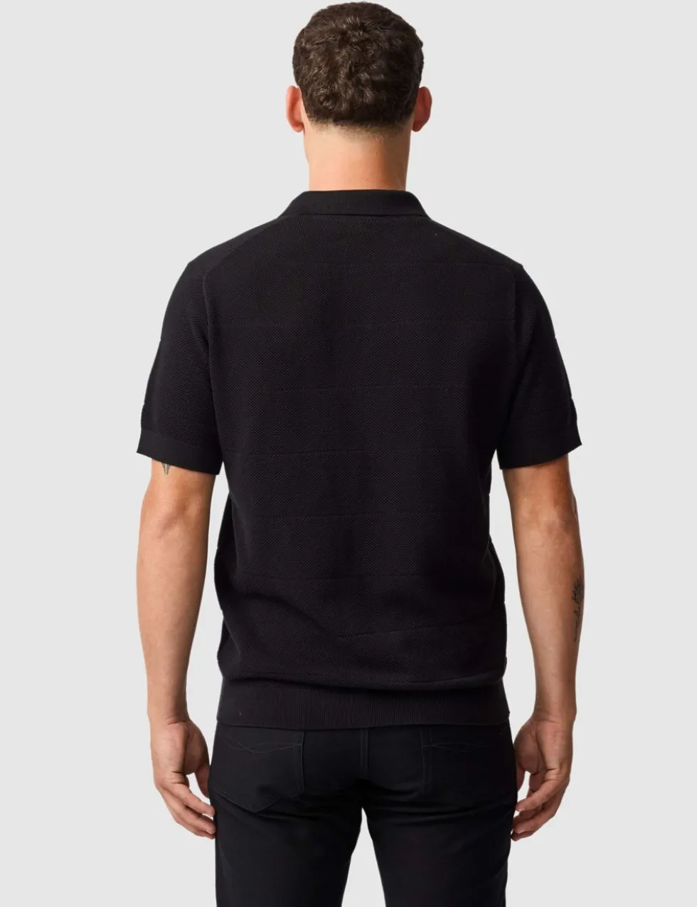 Masons Pure Cotton Flat Knitted Polo Shirt