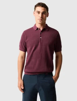 Masons Pure Cotton Flat Knitted Polo Shirt