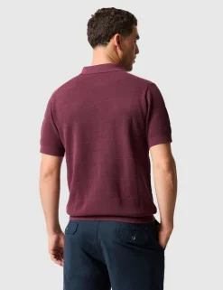Masons Pure Cotton Flat Knitted Polo Shirt