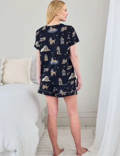 Maternity Bedtime Dog Printed Shortie Set