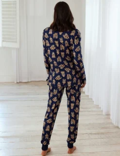 Maternity Dog Print Crew Neck Pyjamas