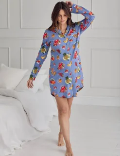 Maternity Jersey Fruit Print Nightshirt