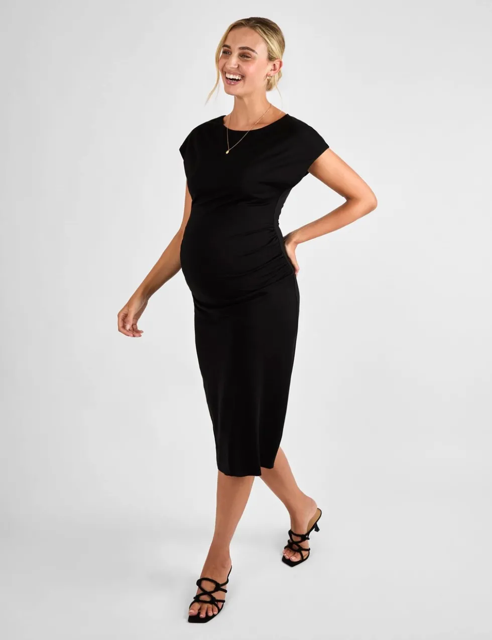 Maternity Midi Bodycon Dress