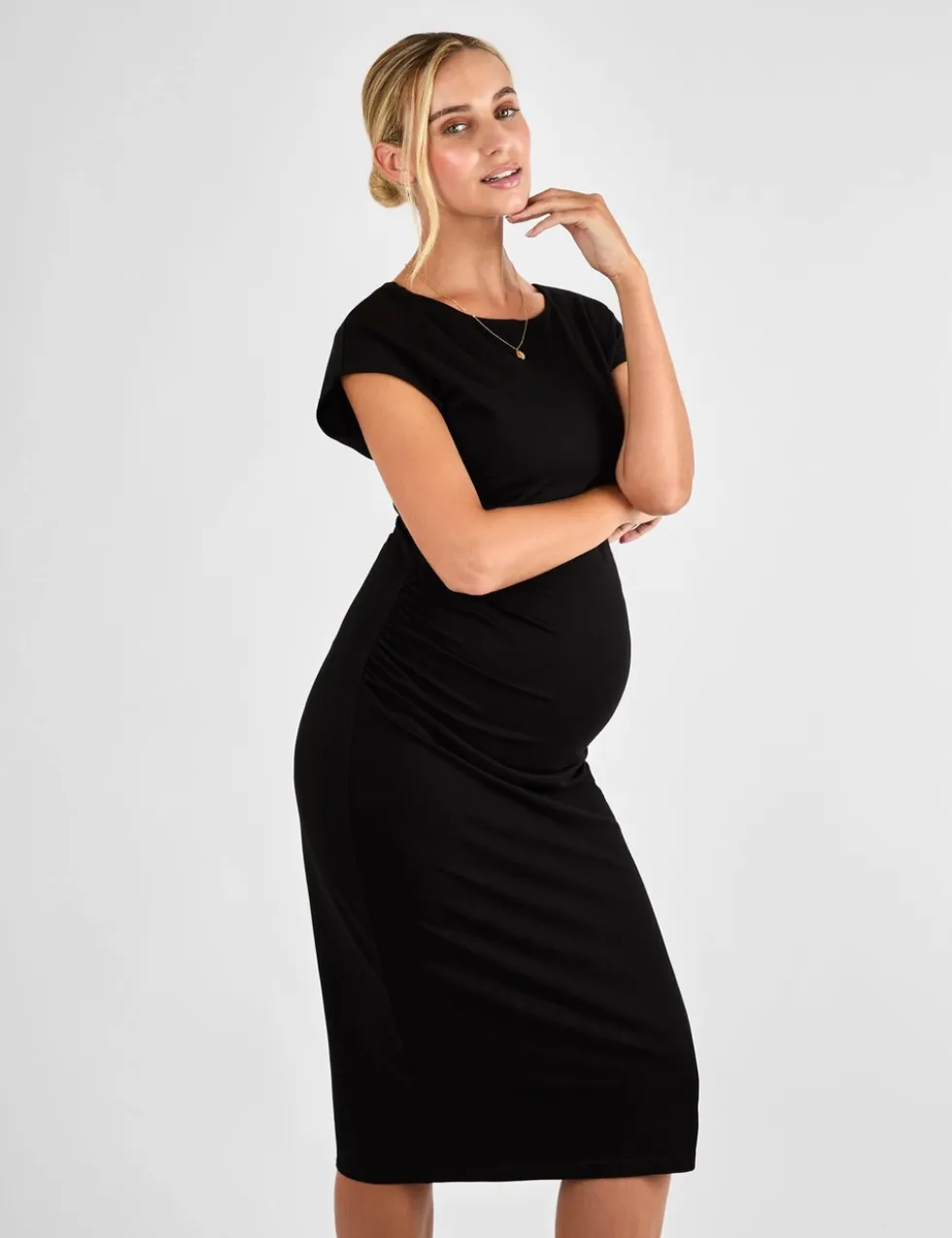 Maternity Midi Bodycon Dress