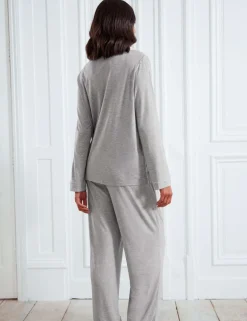 Maternity Modal Long Button Up Pyjama Set