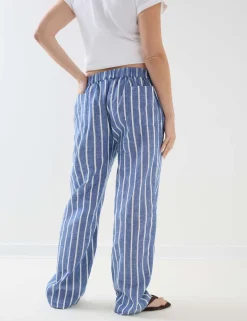 Maternity Pure Cotton Striped Trousers