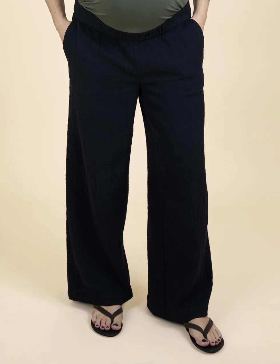 Maternity Pure Cotton Straight Leg Trousers