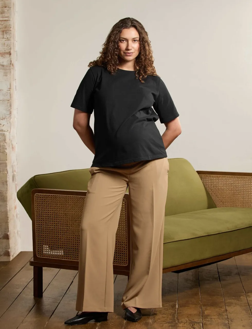 Maternity Wide Leg Trousers