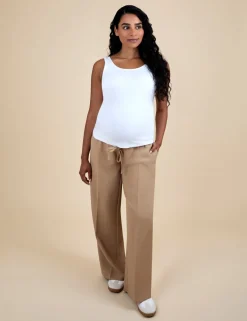 Maternity Wide Leg Trousers