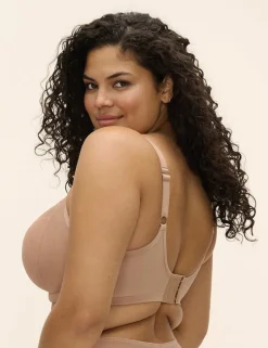 Matilda Mesh Embroidery Wired Plunge Bra DD-K