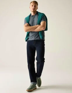 Maverik Stretch Tipped Collar Polo Shirt