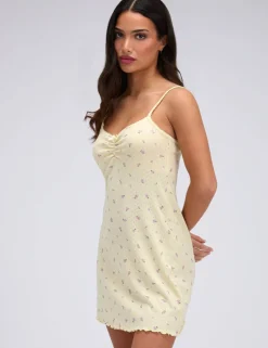 Meadow Cotton Blend Strappy Floral Nightdress