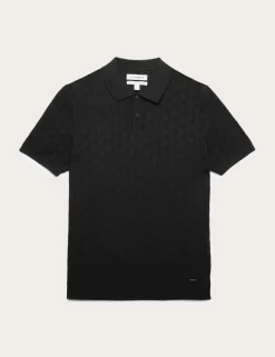 Mercerised Cotton Knitted Polo Shirt