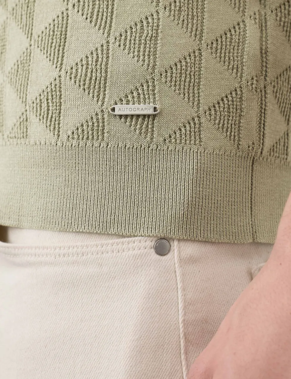 Mercerised Cotton Knitted Polo Shirt