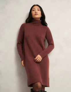 Merino Wool Blend Knitted Dress with Alpaca