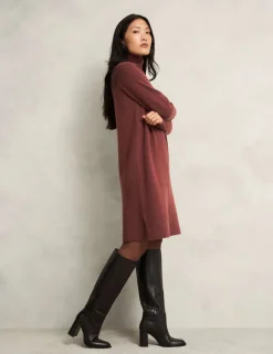 Merino Wool Blend Knitted Dress with Alpaca