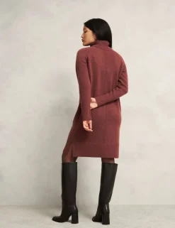 Merino Wool Blend Knitted Dress with Alpaca