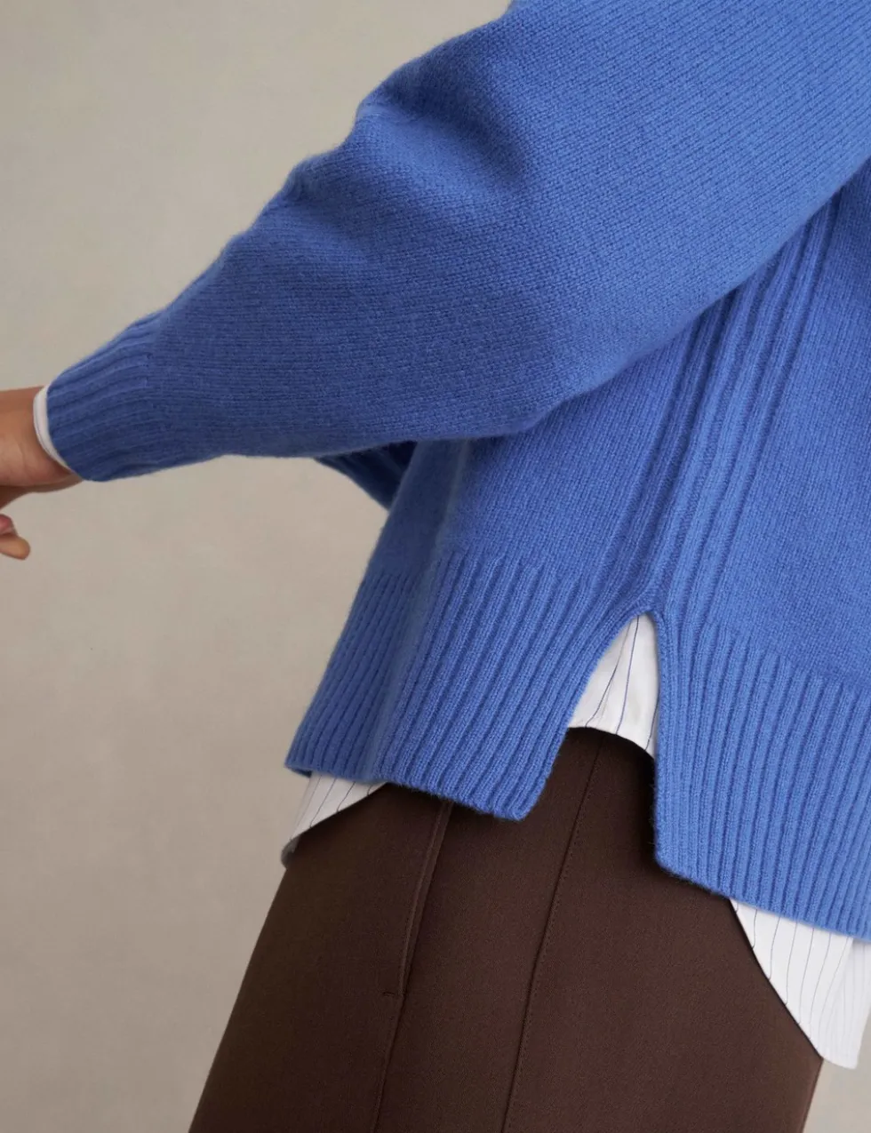 Merino Wool Rich Crew Neck Jumper