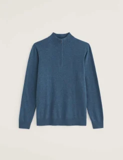 Merino Wool Rich Half Zip Jumper