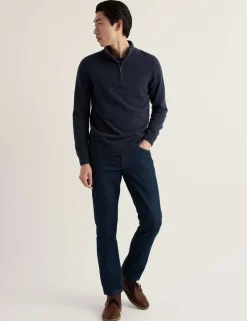 Merino Wool Rich Half Zip Jumper