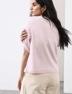 Merino Wool Rich Knitted Top with Cashmere