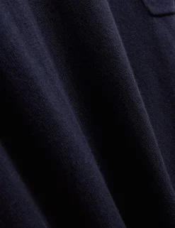 Merino Wool Rich Tipped Crew Neck T-Shirt