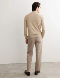Merino Wool with Silk Half Zip Jumper
