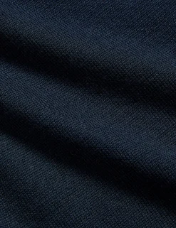 Merino Wool with Silk Knitted Polo Shirt