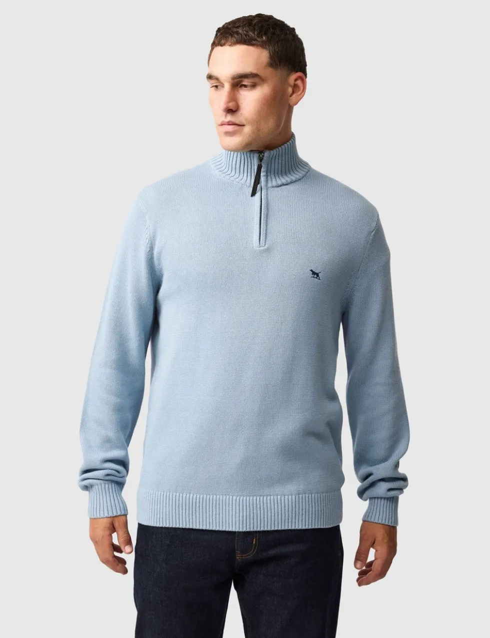 Merrick Bay Pure Cotton Half Zip Jumper