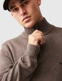 Merrick Bay Pure Cotton Half Zip Jumper