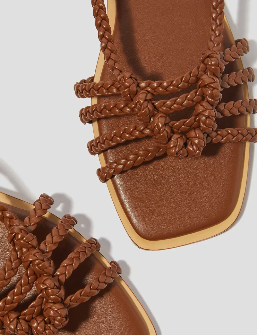 Metallic Ankle Strap Sandals