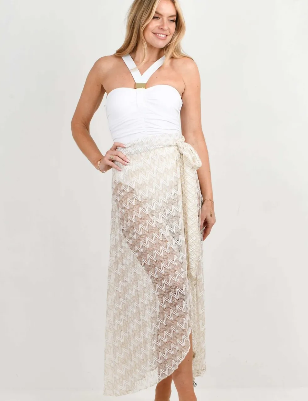 Metallic Knitted Sarong