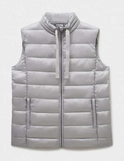 Metallic Padded Quilted Gilet