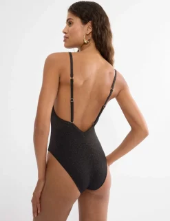 Metallic Ring Detail Swimsuit