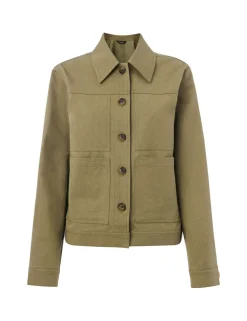 Mia Cotton Blend Utility Jacket