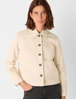 Mia Cotton Blend Utility Jacket