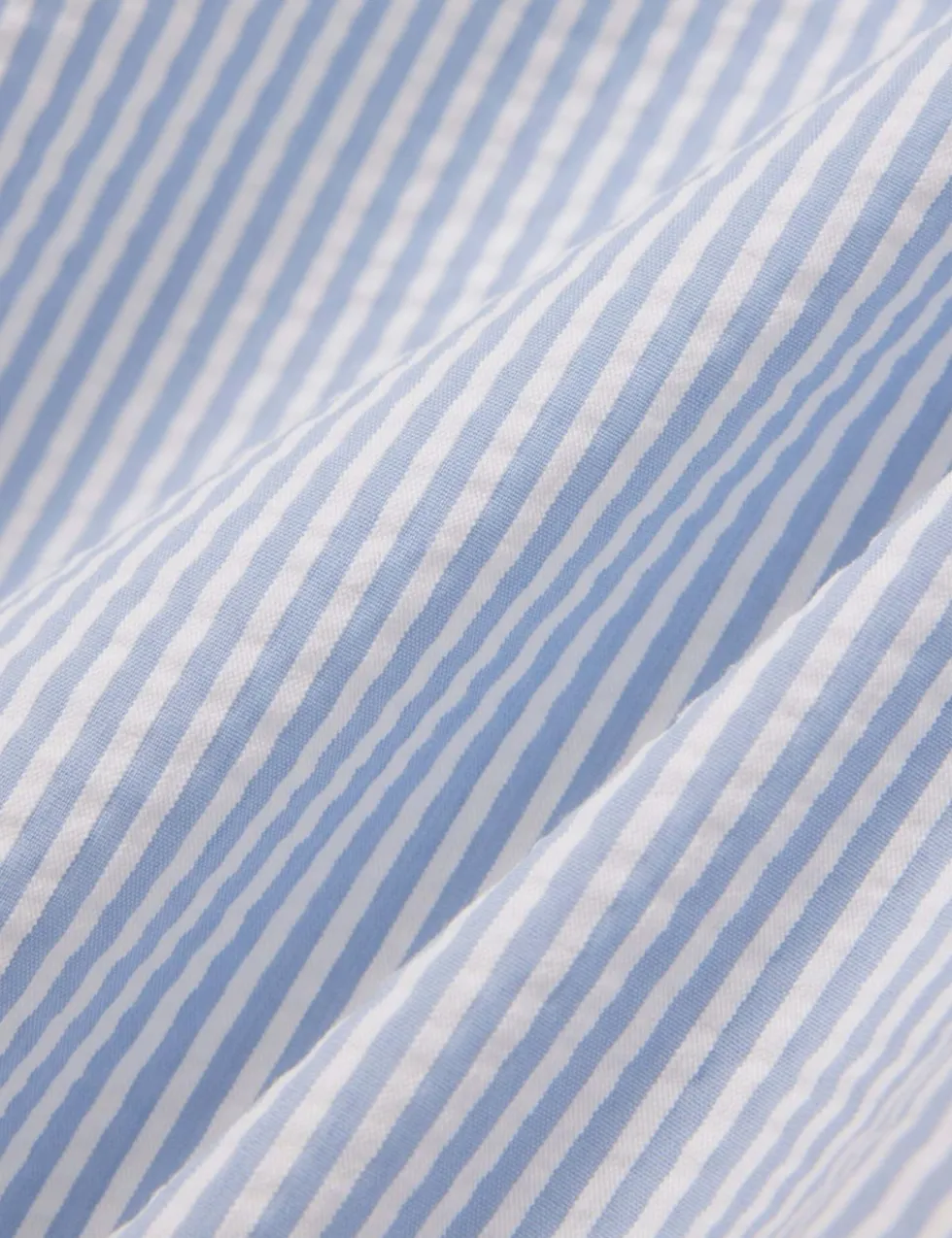 Mid Length Striped Textured Swim Trunks