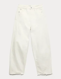 Mid Rise Barrel Jeans