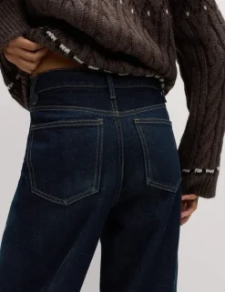 Mid Rise Barrel Jeans