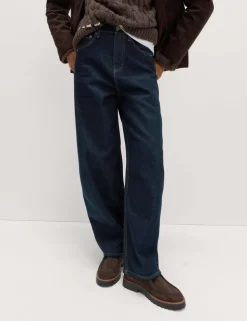 Mid Rise Barrel Jeans