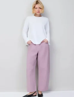 Mid Rise Barrel Jeans