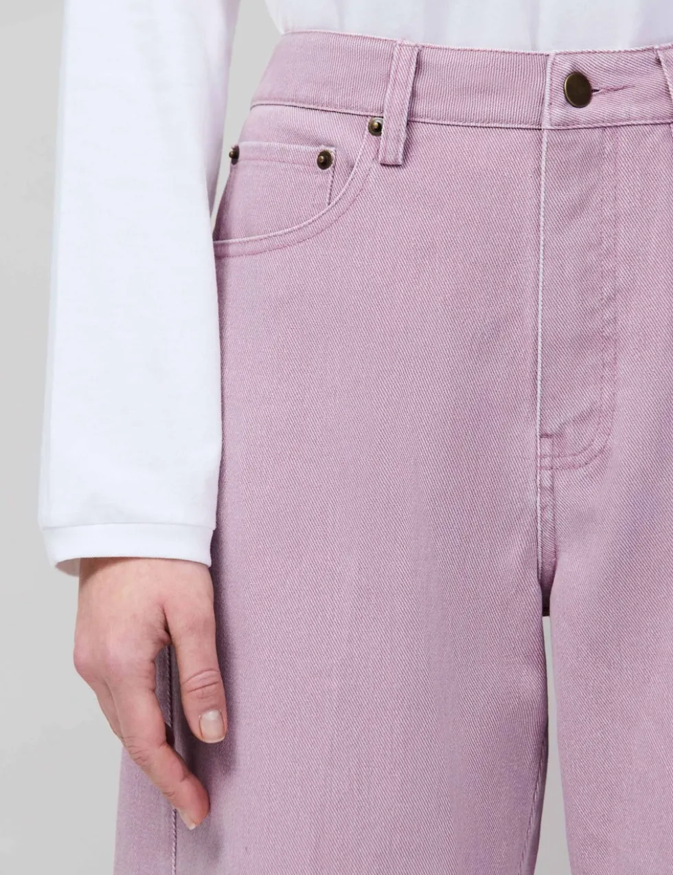 Mid Rise Barrel Jeans