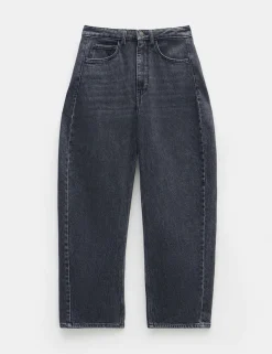 Mid Rise Barrel Jeans