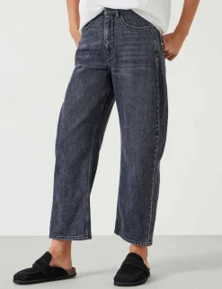 Mid Rise Barrel Jeans