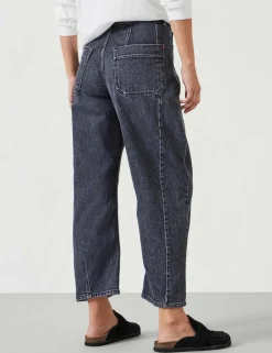 Mid Rise Barrel Jeans