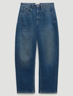 Mid Rise Barrel Leg Jeans