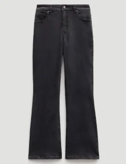 Mid Rise Bootcut Cropped Jeans