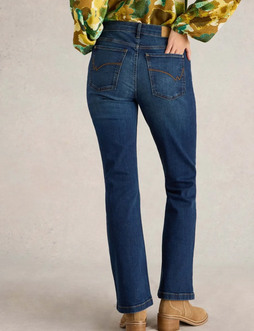 Mid Rise Bootcut Jeans